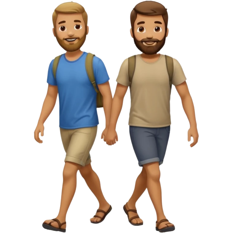 2 guys walking emoji