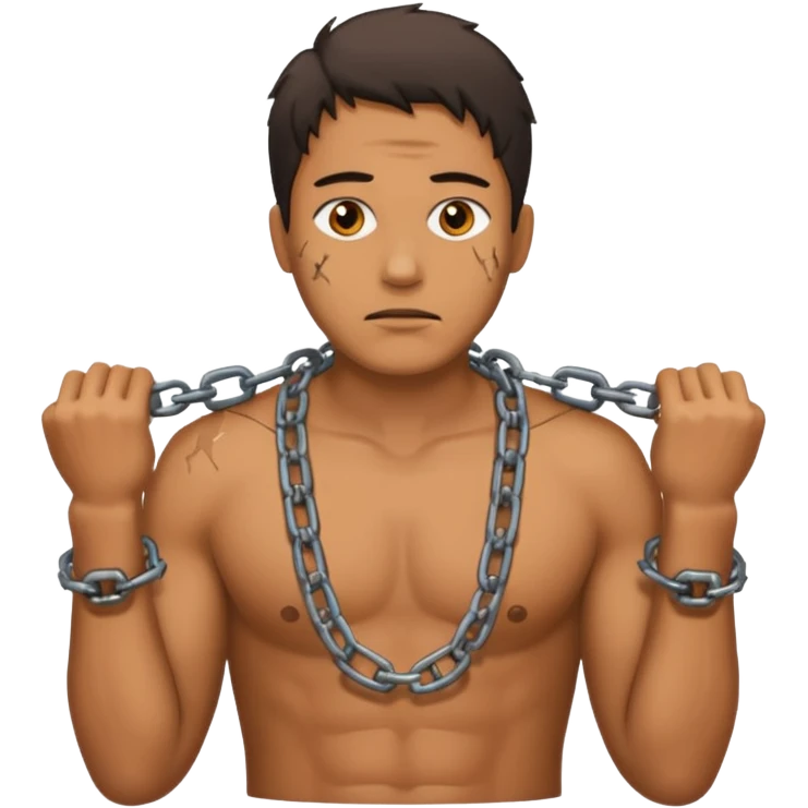 man in chains emoji