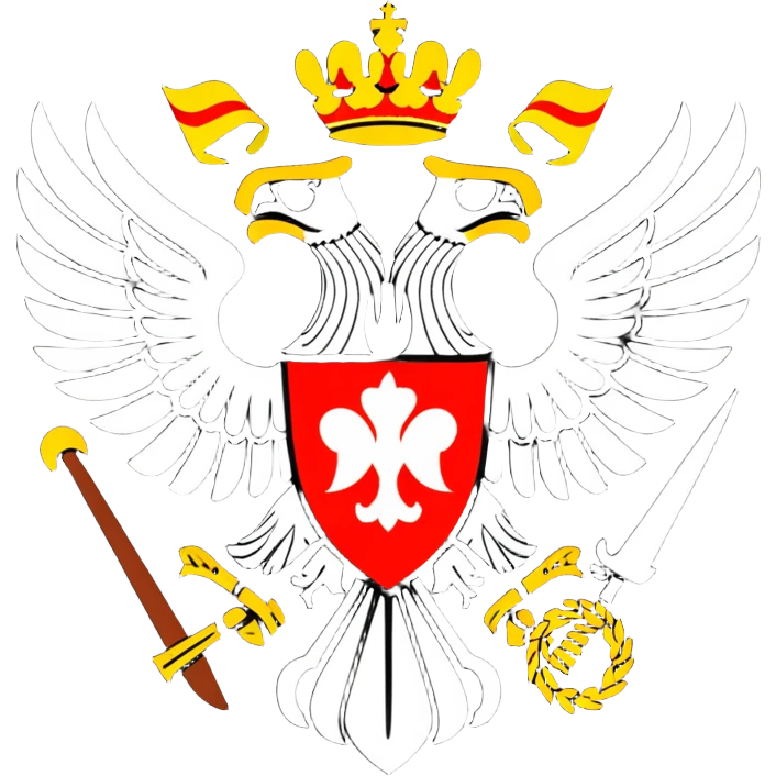 Imperial Russian double-headed eagle flag symbol used by White Army during Russian Civil War emoji