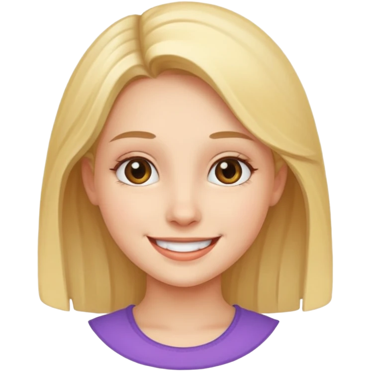 Girl smiling  emoji