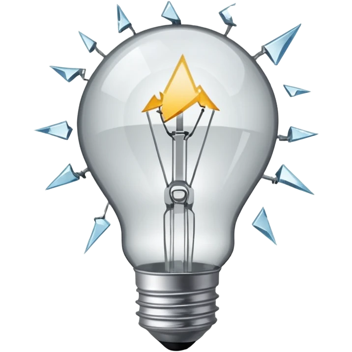 broken light bulb emoji