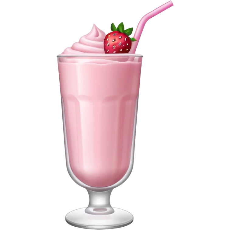 Strawberry milkshake  emoji