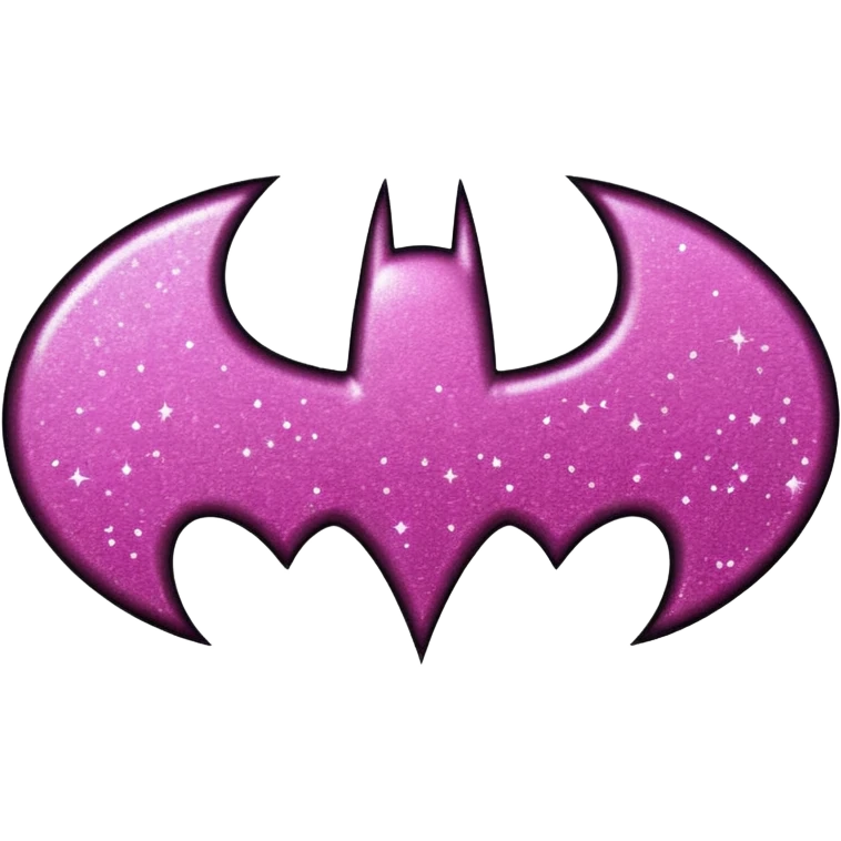 Make a batman logo emoji (girly) emoji