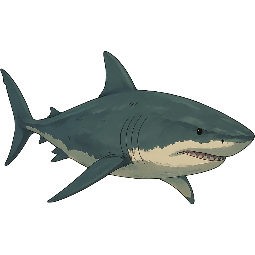 realistic shark emoji