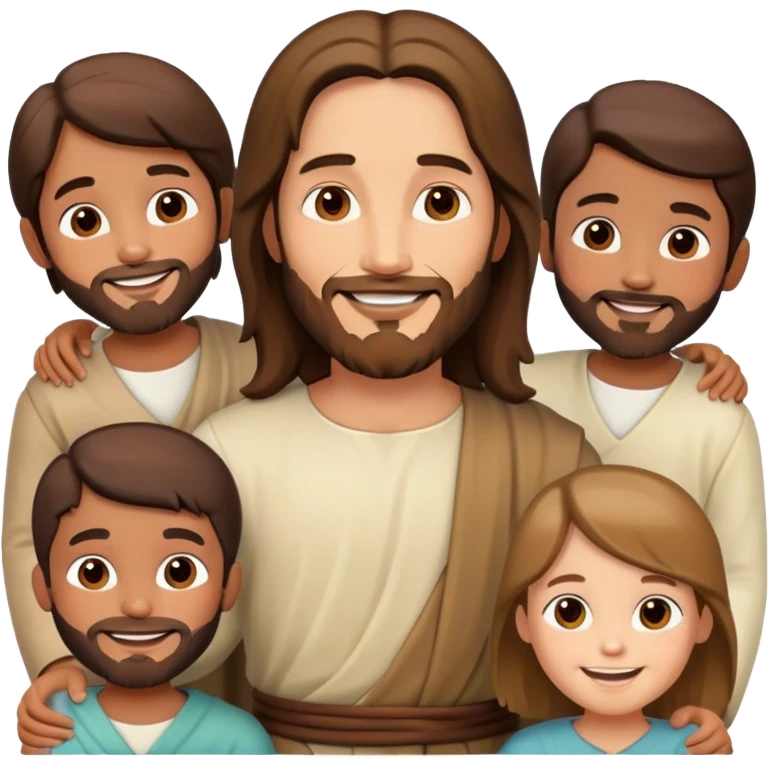 Jesus with children emoji