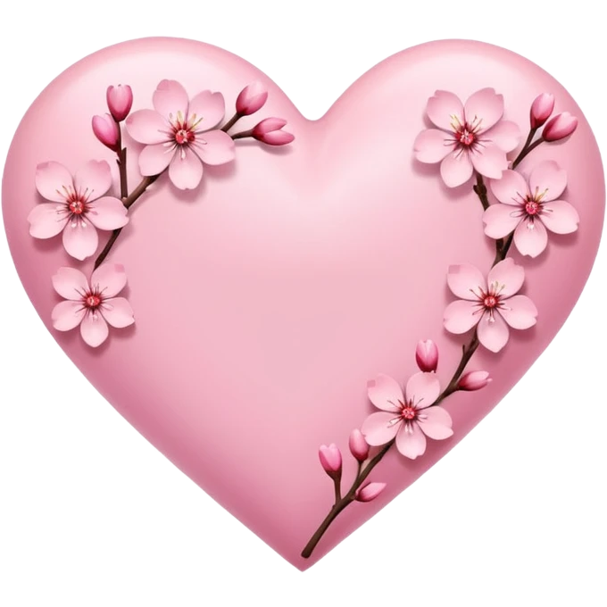 Sakura heart emoji