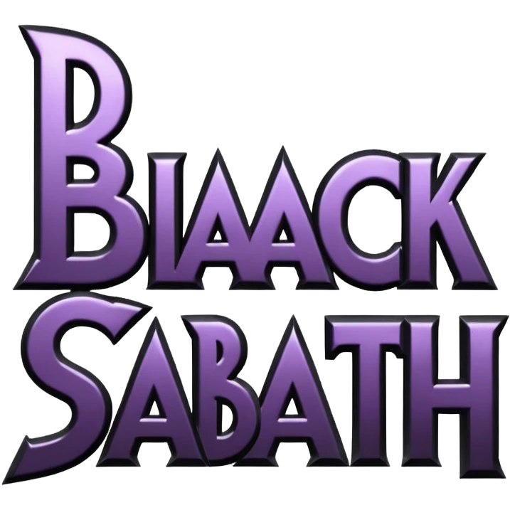 BLACK SABBAT TEXT LOGO emoji