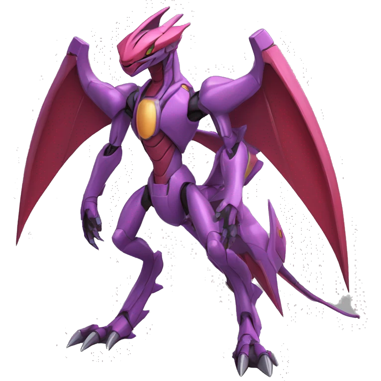  Cool Edgy Godly Futuristic Digimon-Fakemon-Genesect-Reptile full body emoji