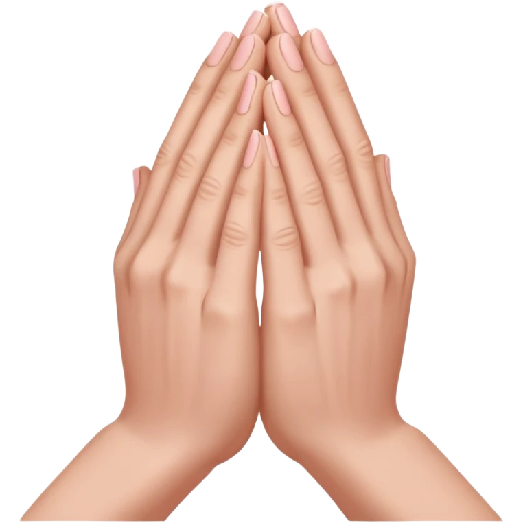 pray hands mangas rosadas  emoji