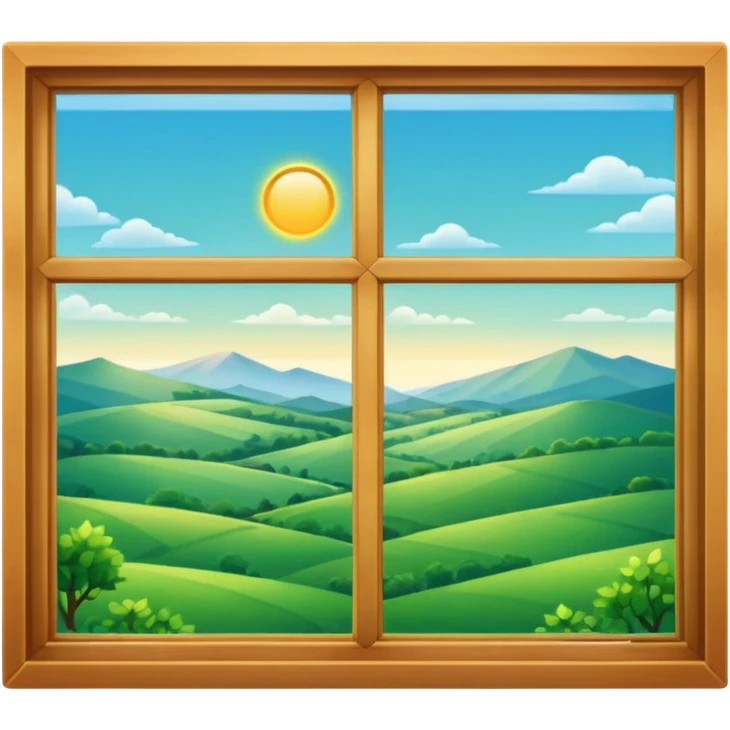 Windows with outdoor view emoji