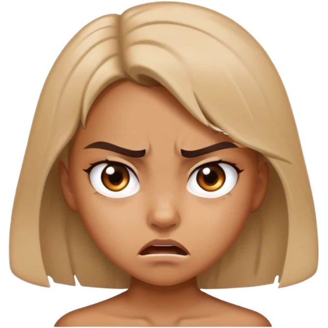 Angry girl emoji