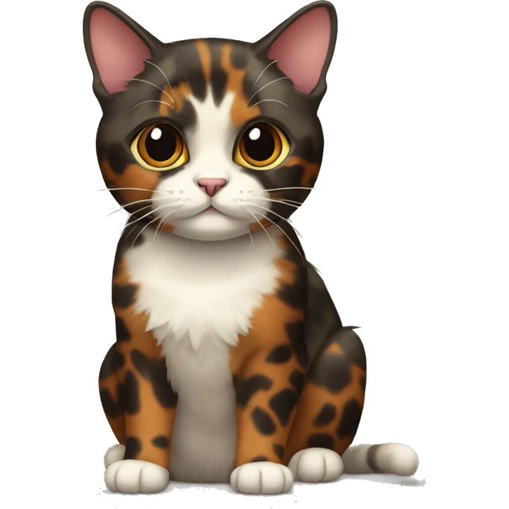 Tortoiseshell Cat Full Body emoji