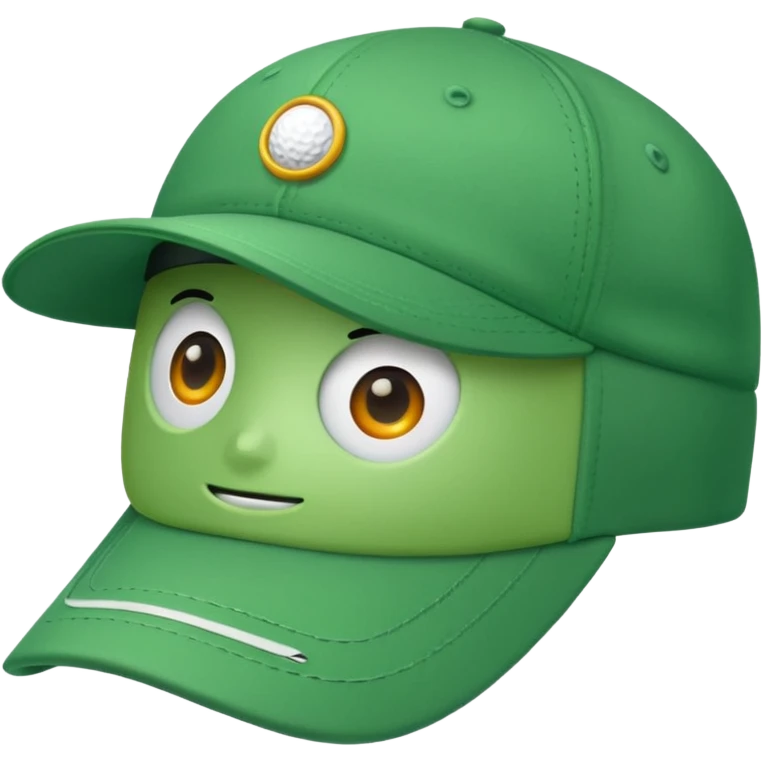 green golf hat emoji
