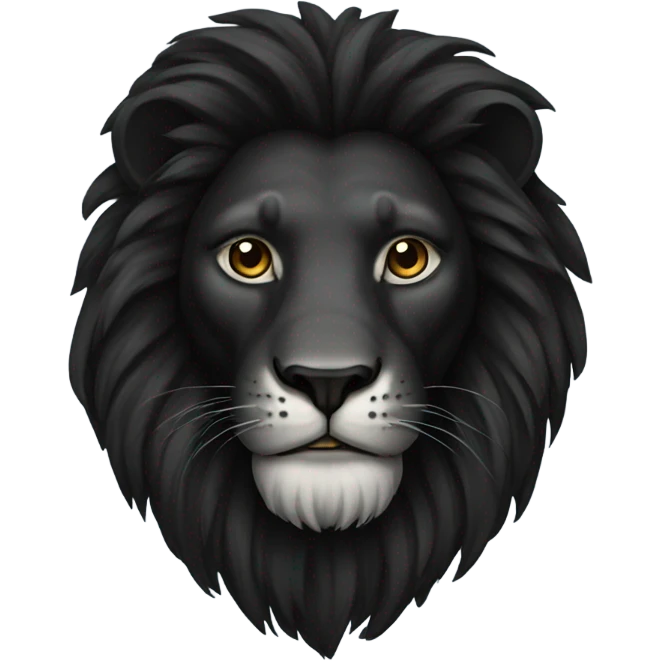 Black lion emoji