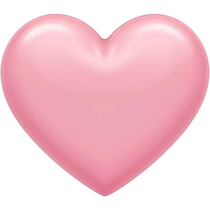 Pastel pink heart emoji