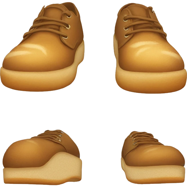 Shoes from bread emoji