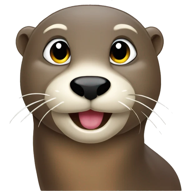 Otter with a gub emoji
