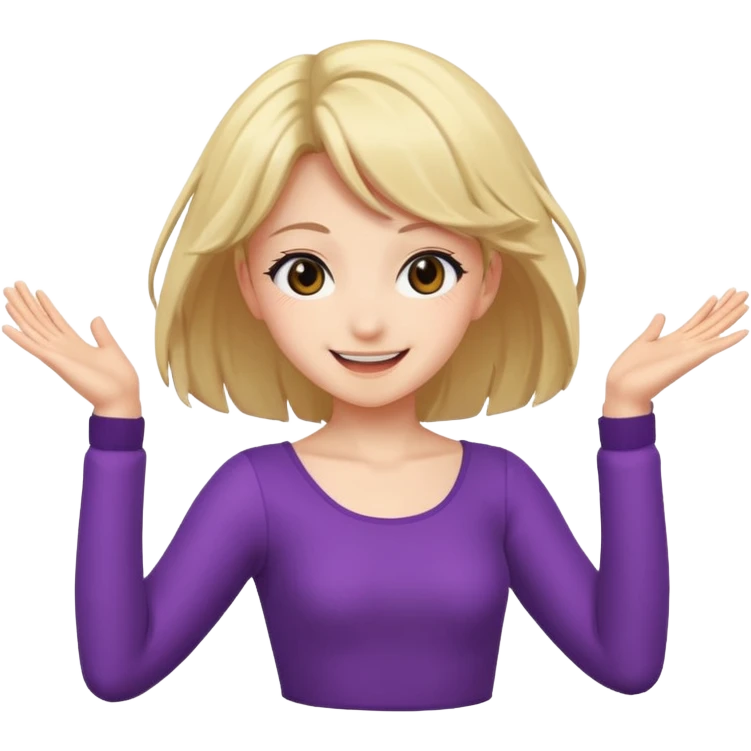 Naked anime girl dancing  emoji