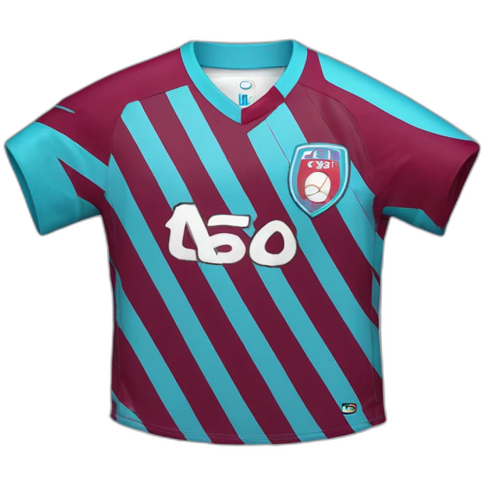 Trabzonspor stryped football jersey emoji