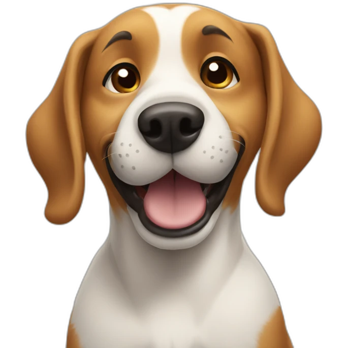 Dog saying bye  emoji