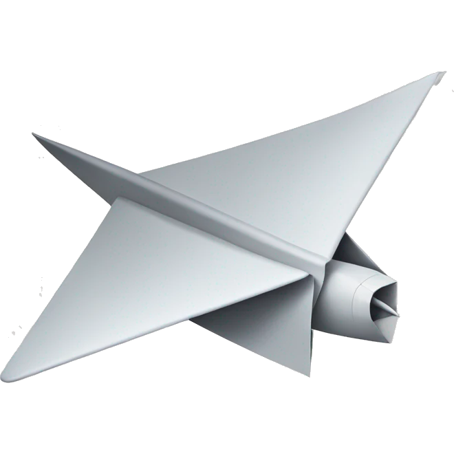 Paperplane taking off emoji