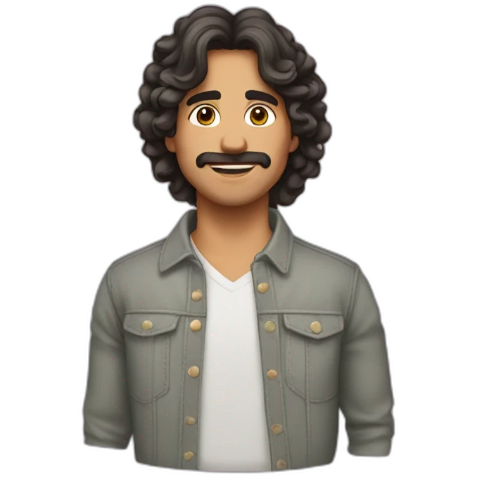 Gitano andaluz con poco pelo emoji
