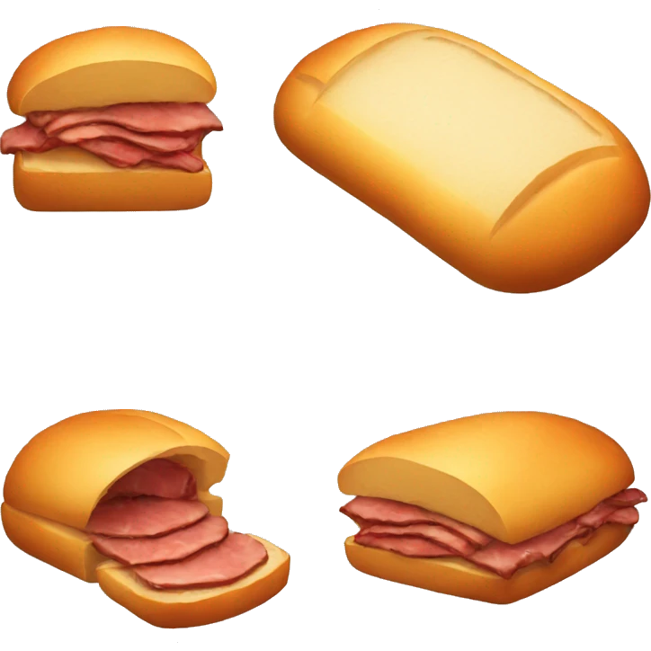hot bread filled with meat emoji