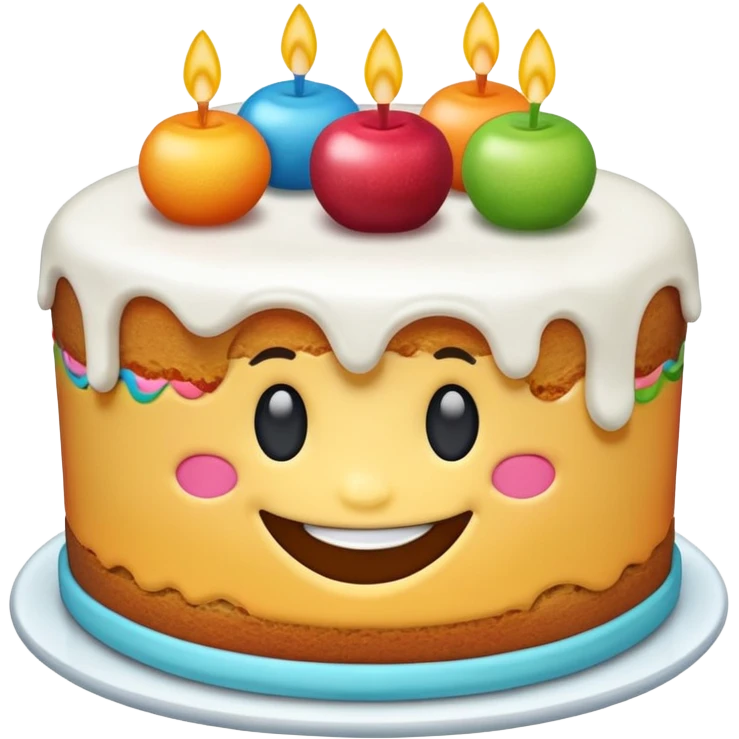smiling cake emoji