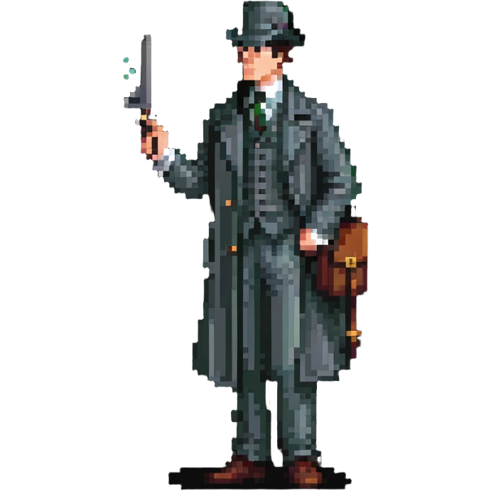 sherlock holmes solving a mystery emoji
