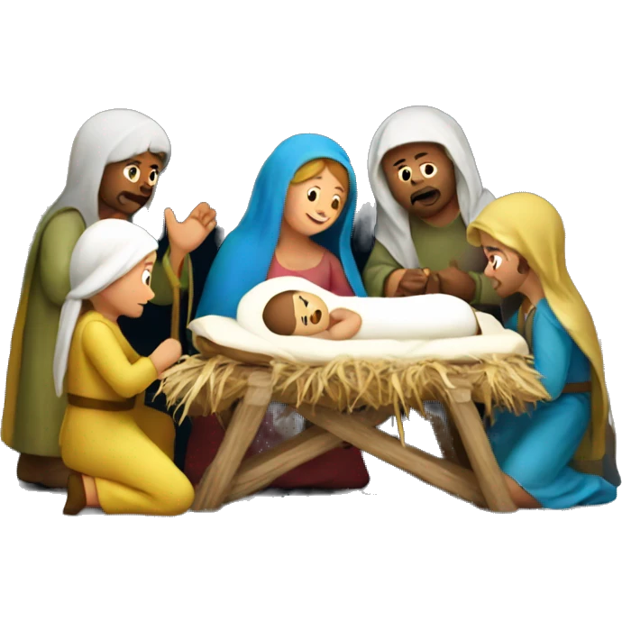 nativity scene Ukraine emoji