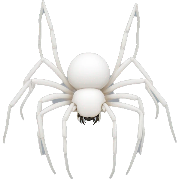 white phase spider front view emoji