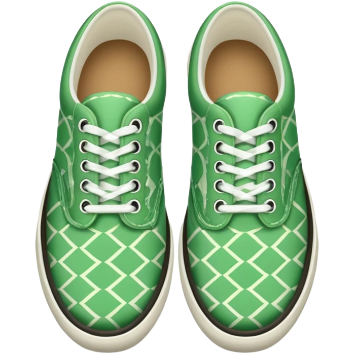green patterned shoes  emoji