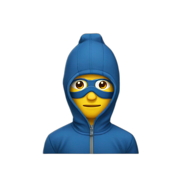 Homme cagoule emoji