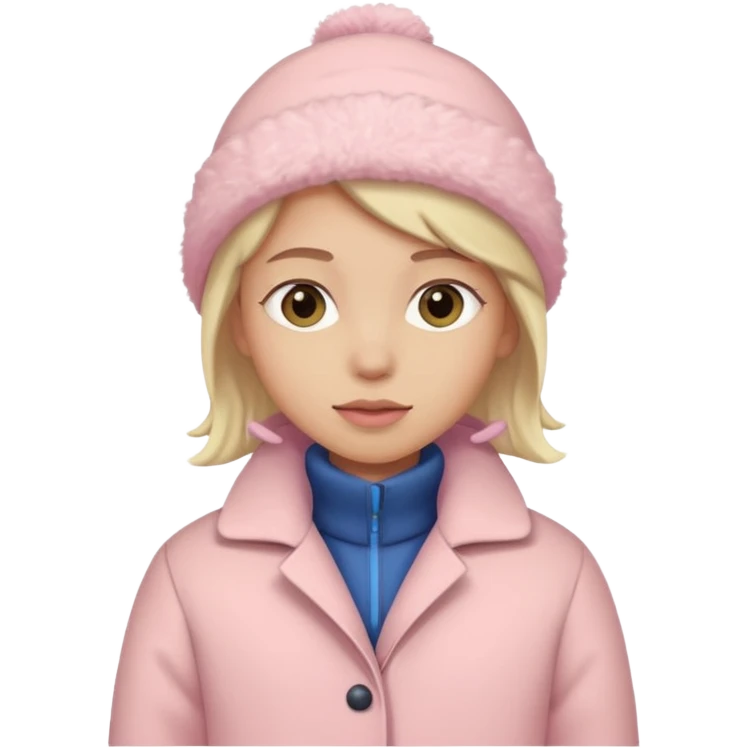 Winter three pastel pink emoji