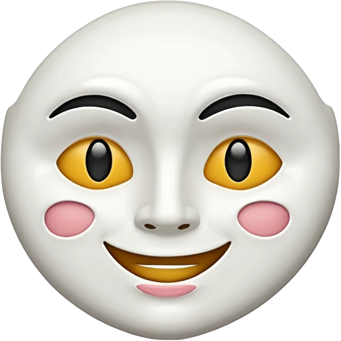 Happy and sad face mask emoji