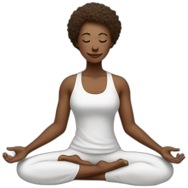 Yoga qui fumé emoji