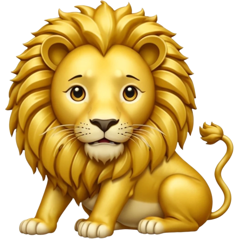 Fais un emoji de pièce d'or avec l'inscription F dessus et un lion très détaillé emoji