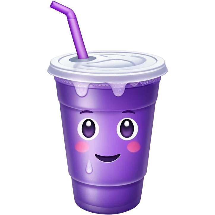 purple drink in styrofoam cup emoji