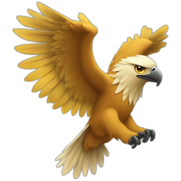 aguila con un rayo emoji