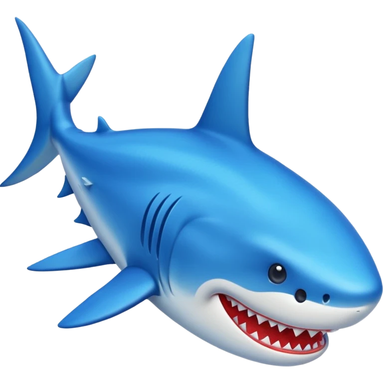 Un Emoji de tiburón co zapato azules  emoji