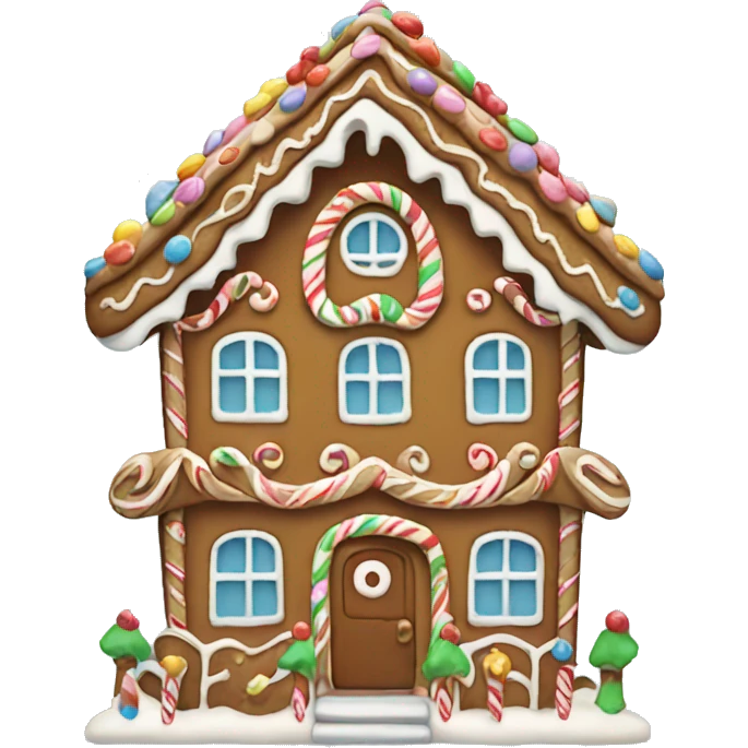 gingerbread house emoji