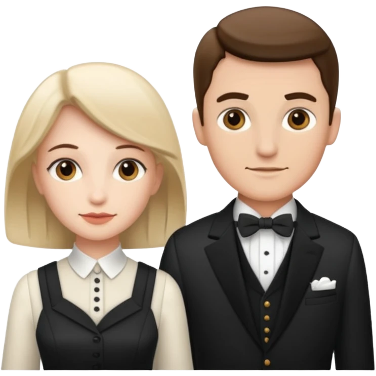 couple butler and housekeeper emoji