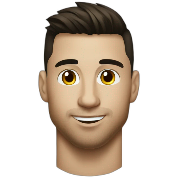 Ronaldo bisous messi emoji