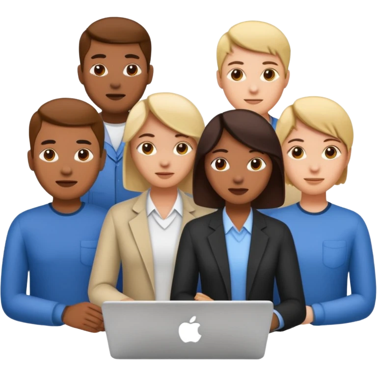 Software Engineering team (multi sex and ethnicity) emoji