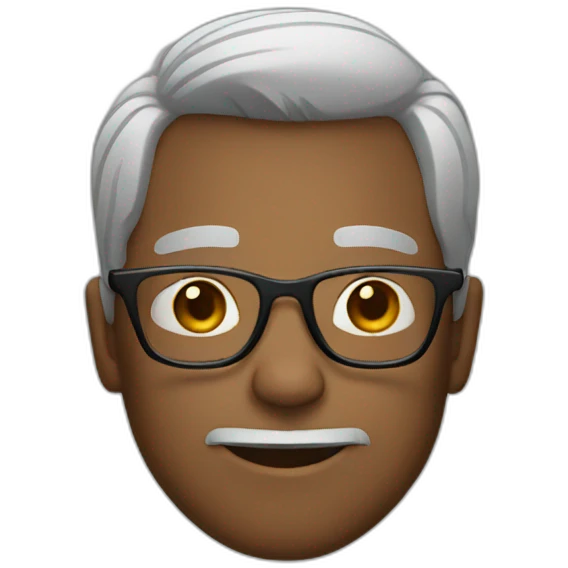 Dude with glasses emoji