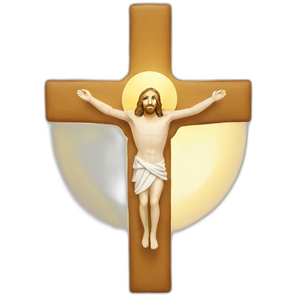 Eucharist emoji with Christ face emoji