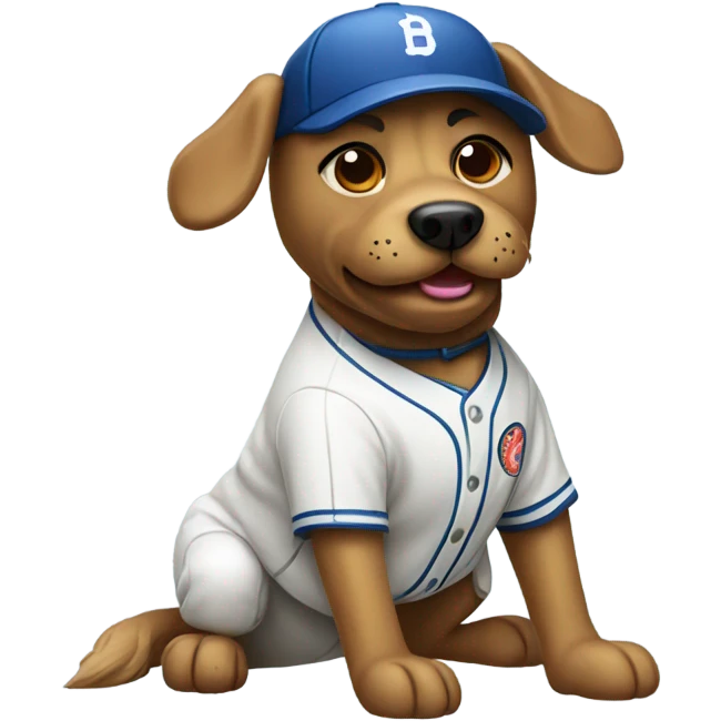 Baseball dog  emoji