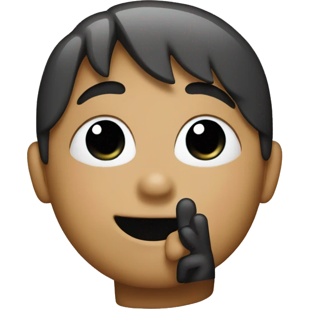 a kissy face holding up a peace sign  emoji