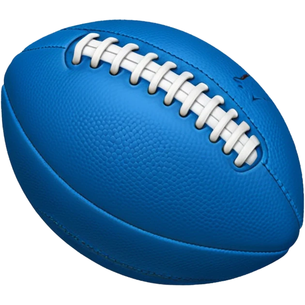 blue football ball emoji
