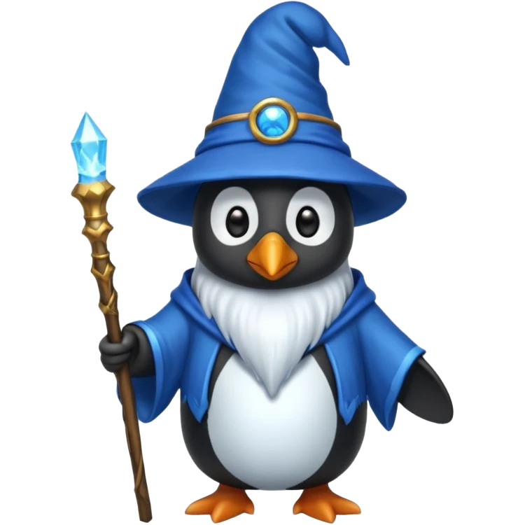 Penguin Wizard emoji